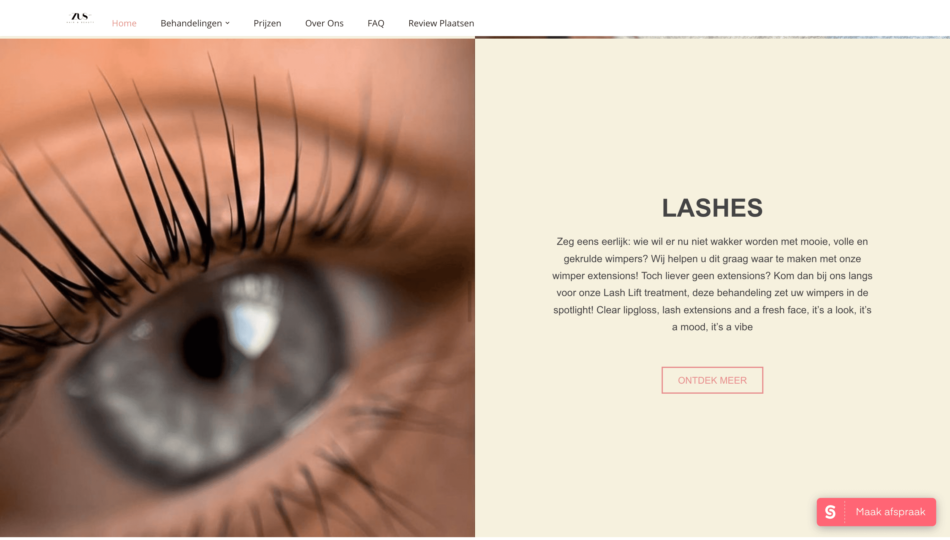Salon Zus Website